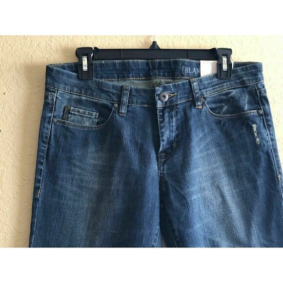 Blank NYC Women's Blue Denim Distressed Slim Bootcut Jeans Size 28 - Picture 7 of 12